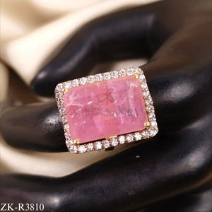 PINK ZIRCONIA RING