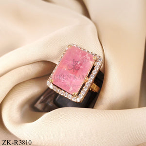 PINK ZIRCONIA RING