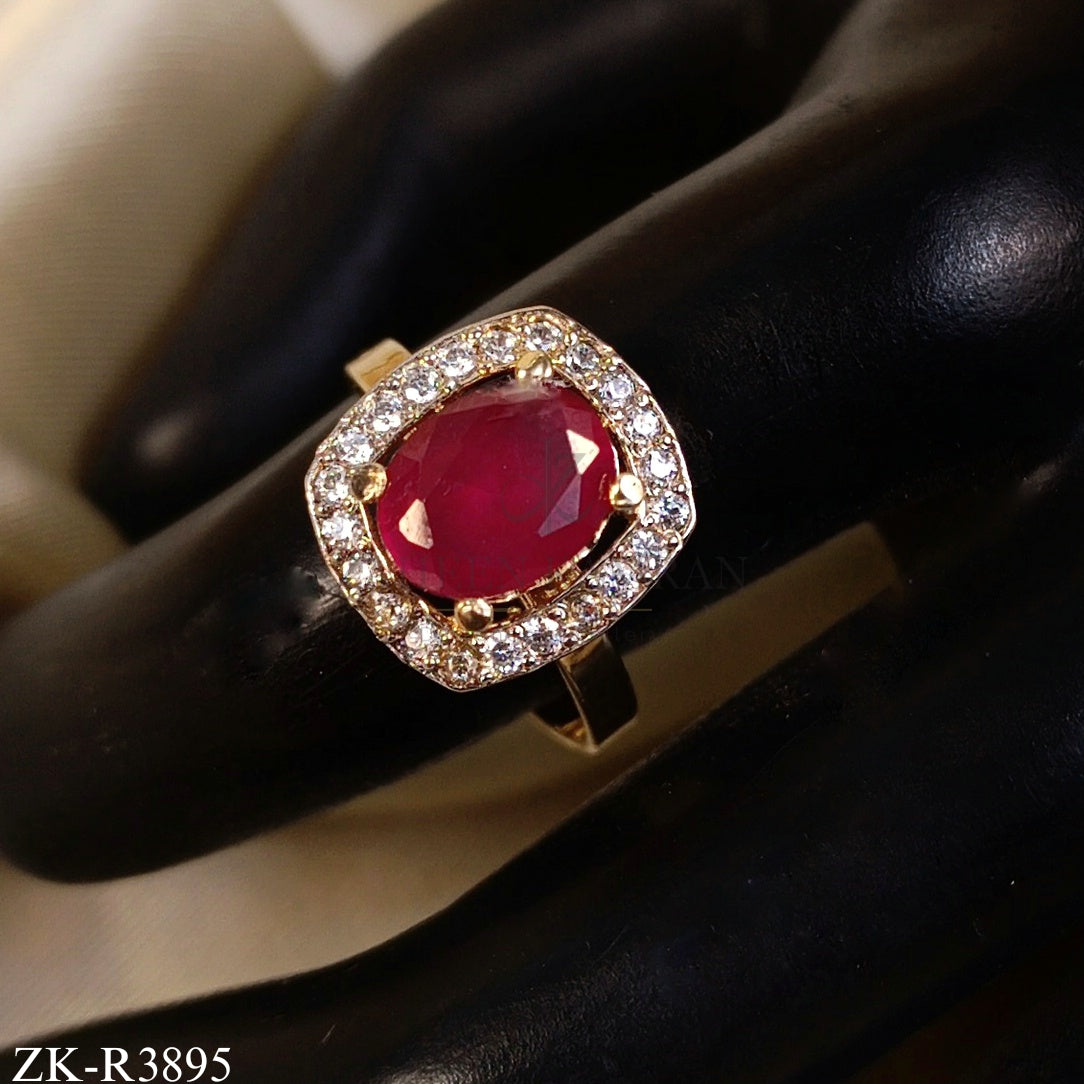 RUBY OVATE STATEMENT RING