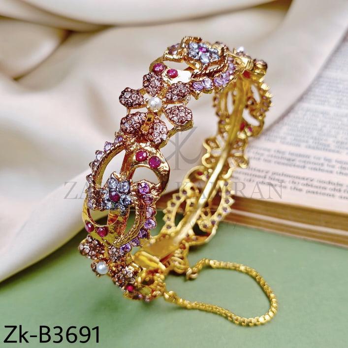 3D Fancy Floral Bangle