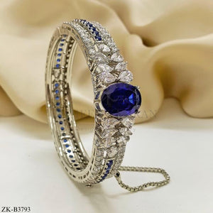 SAPPHIRE SILVER BANGLE