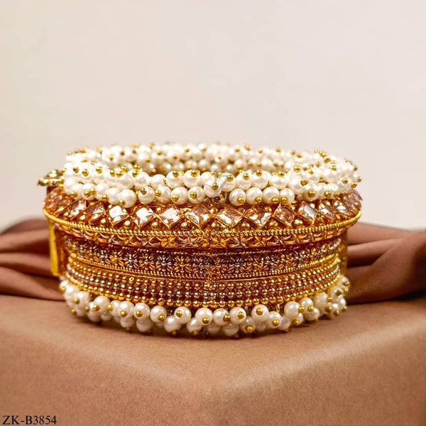 PEARLS CLUSTER BANGLE