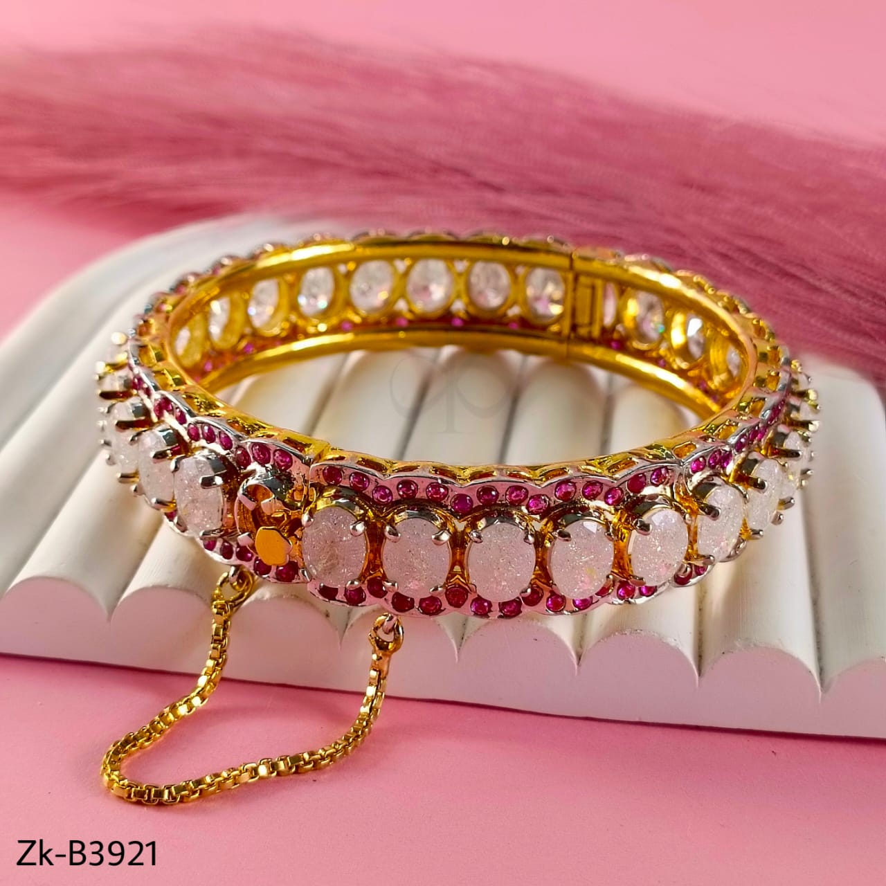 WHITE OPALS BANGLE