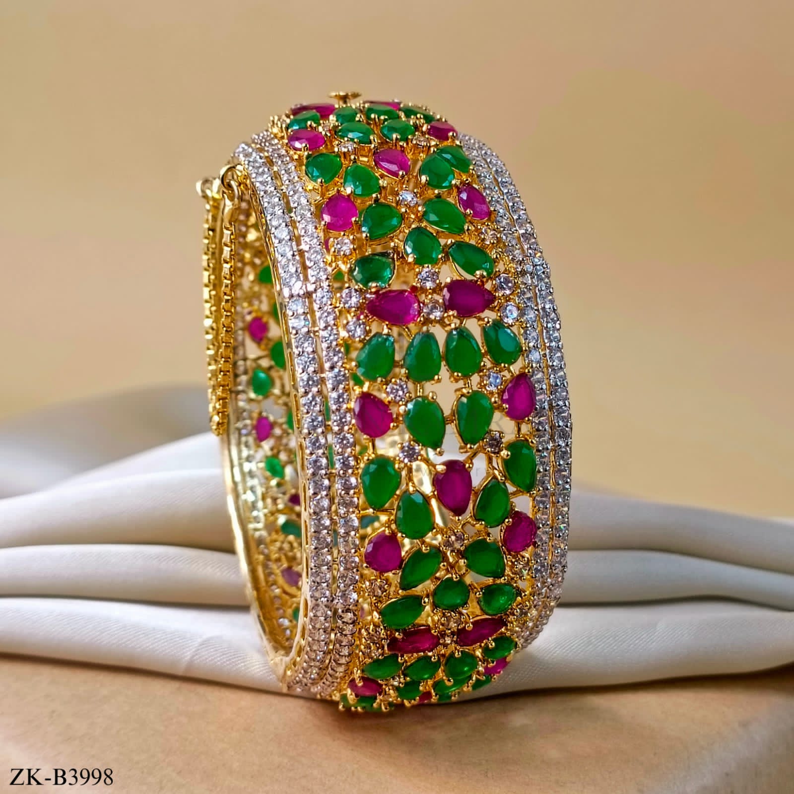 EMERALD RUBY BANGLE
