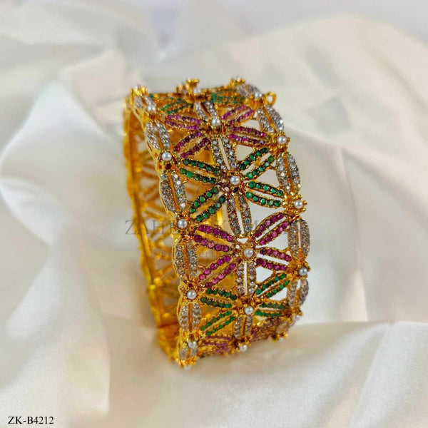 RUBY EMERALD BANGLE