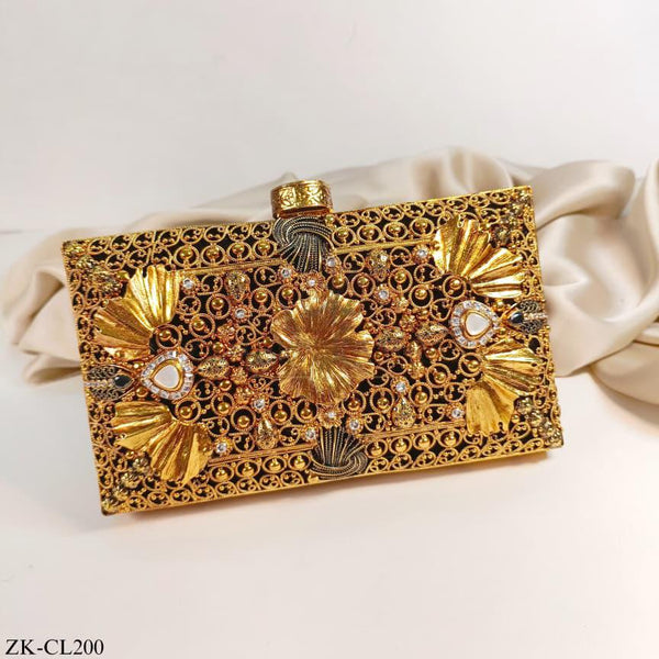 ANTIQUE FLORA CLUTCH