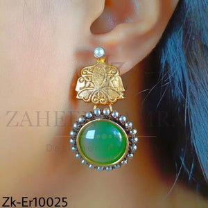 ANTIQUE EMERALD EARRINGS