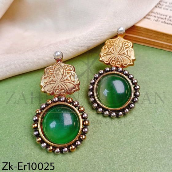 ANTIQUE EMERALD EARRINGS