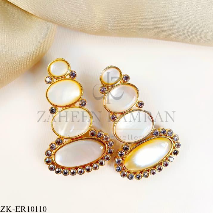WHITE OPAL EARRINGS