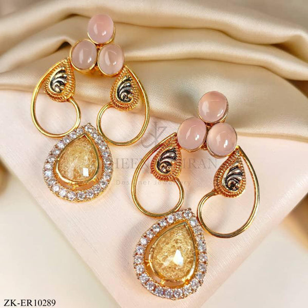 PINK STONES EARRINGS