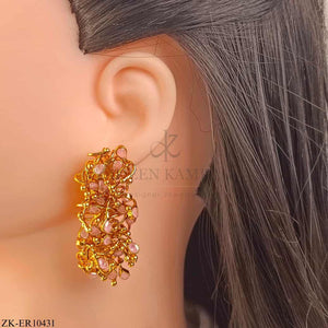 PINK STONES EARRINGS