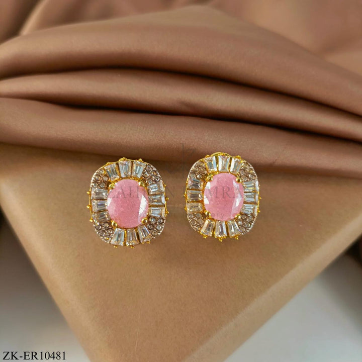 PINK STONES EARRINGS