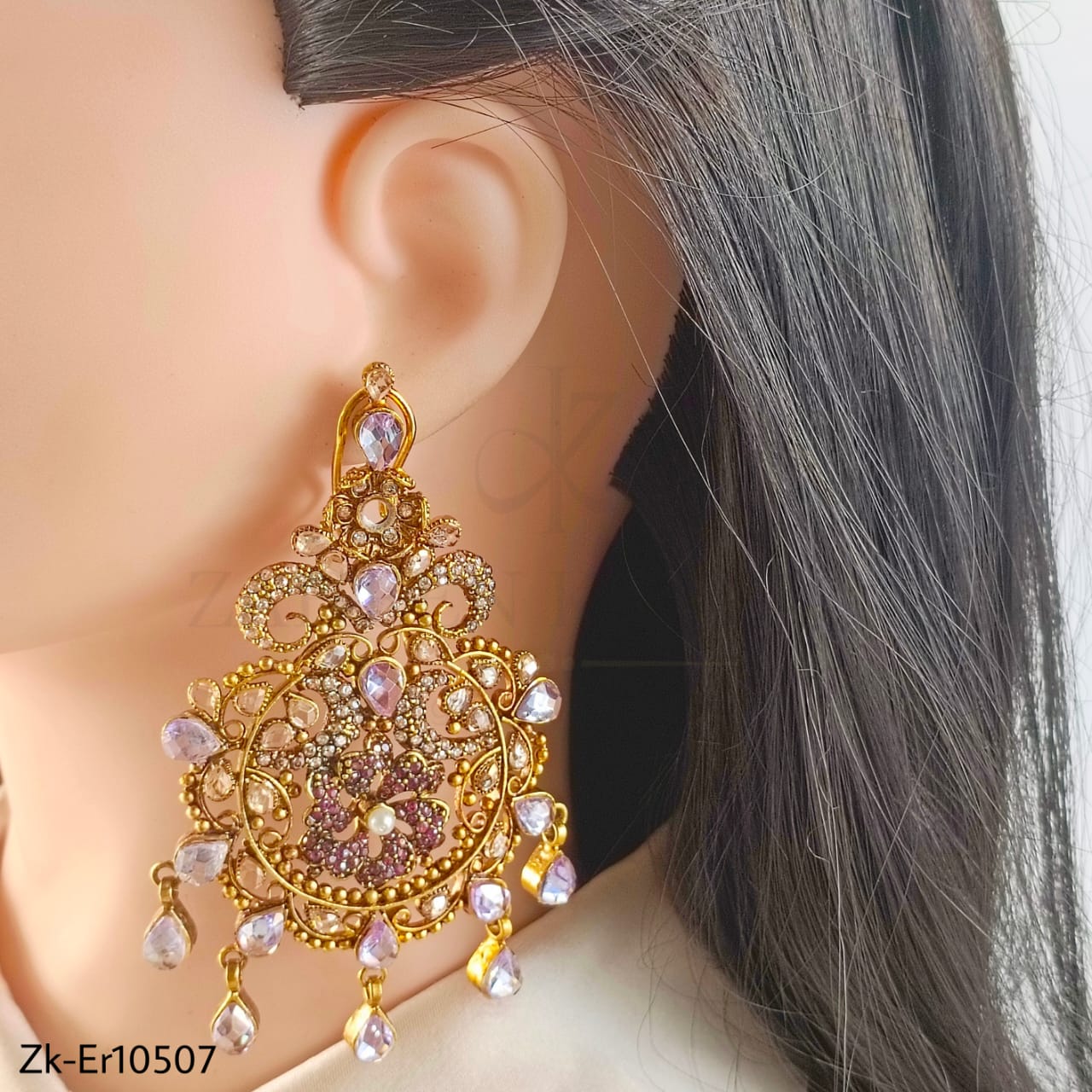 ANTIQUE AMETHYST EARRINGS