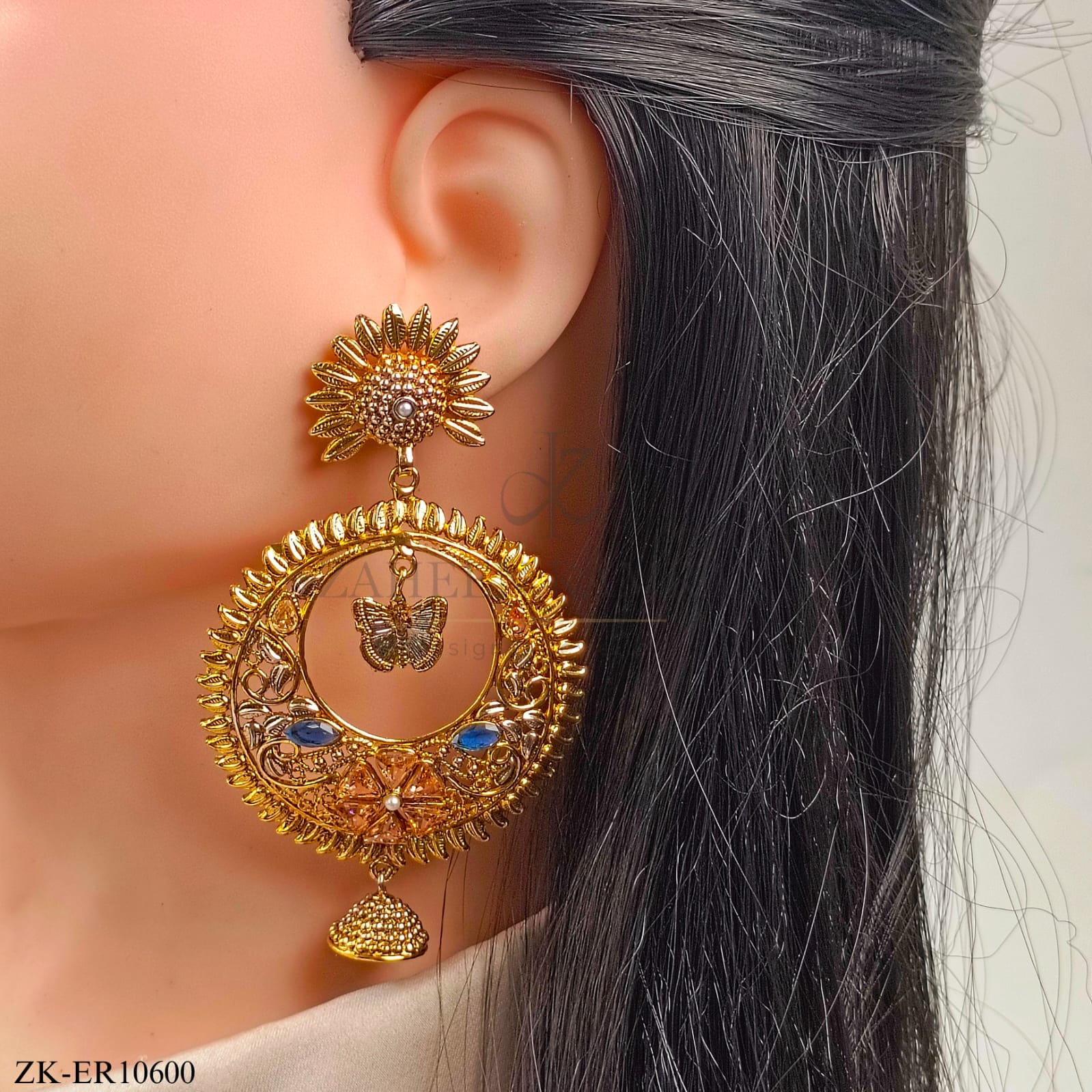 ANTIQUE LEAFLET EARRINGS