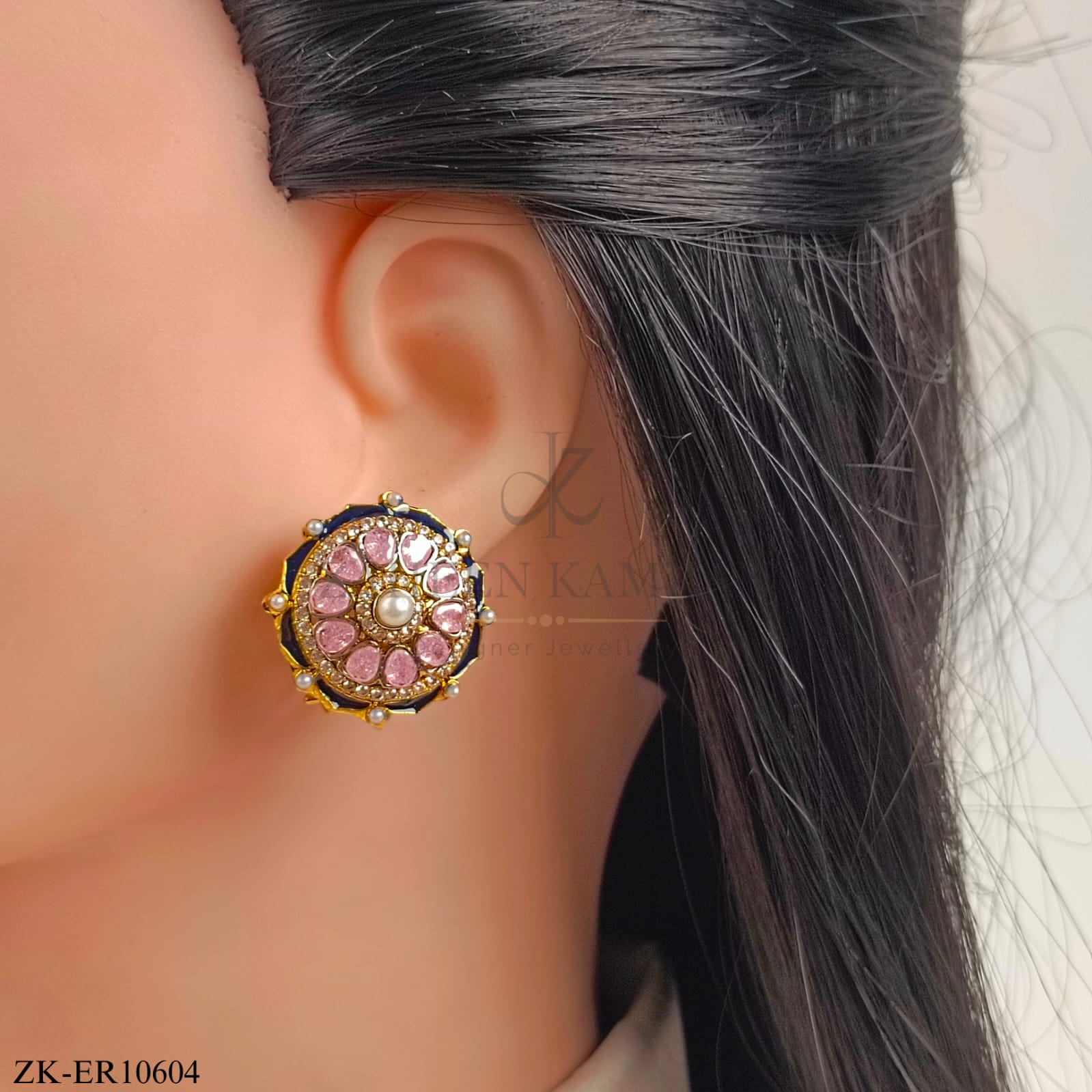 PINK STONES EARRINGS
