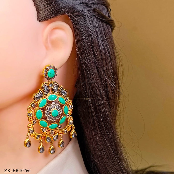ANTIQUE EMERALD EARRINGS