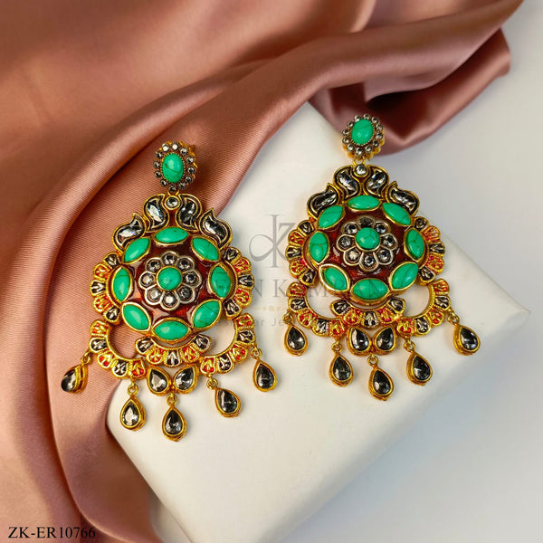 ANTIQUE EMERALD EARRINGS