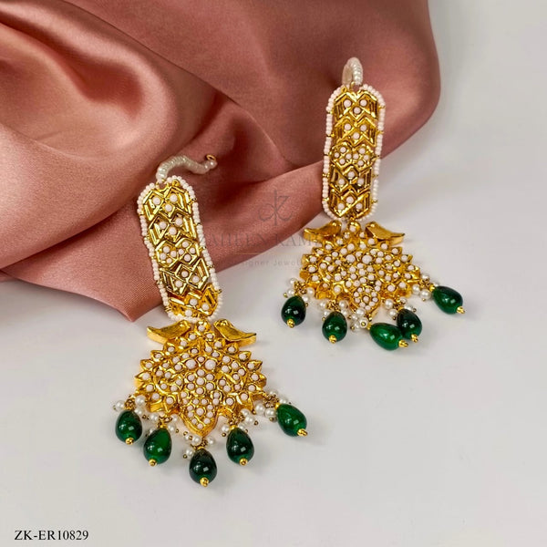 EMERALD HANGING EARRINGS