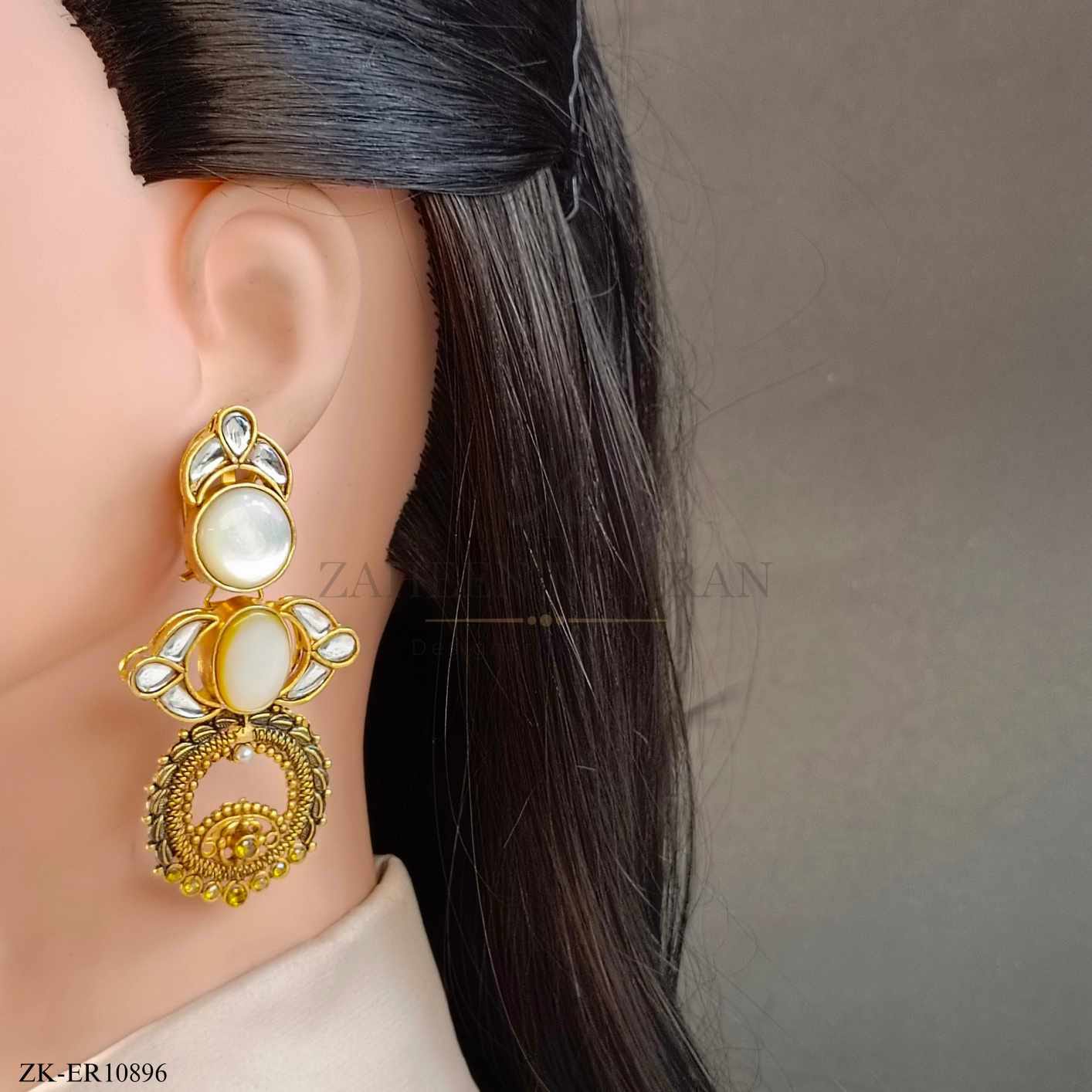 WHITE OPAL EARRINGS