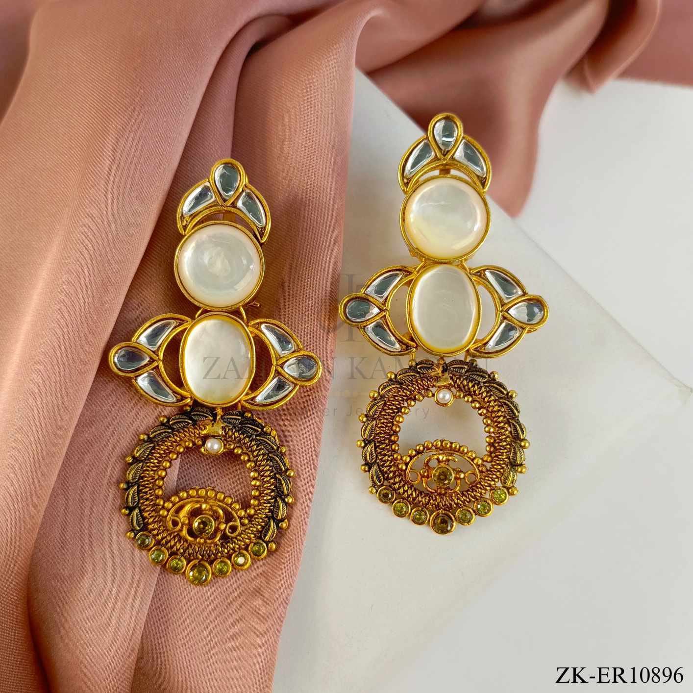 WHITE OPAL EARRINGS