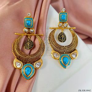 ANTIQUE FEROZA EARRINGS