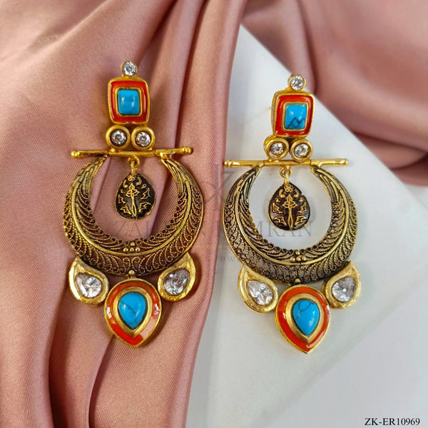 ANTIQUE FEROZA EARRINGS