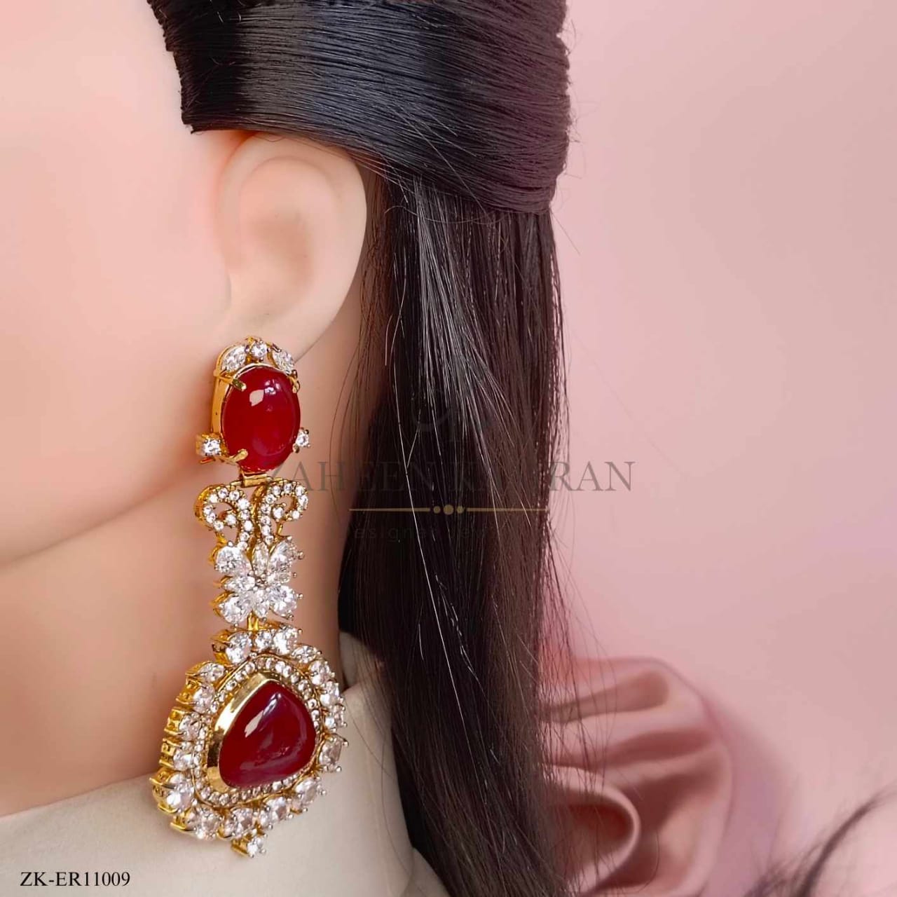 GARNET EARRINGS