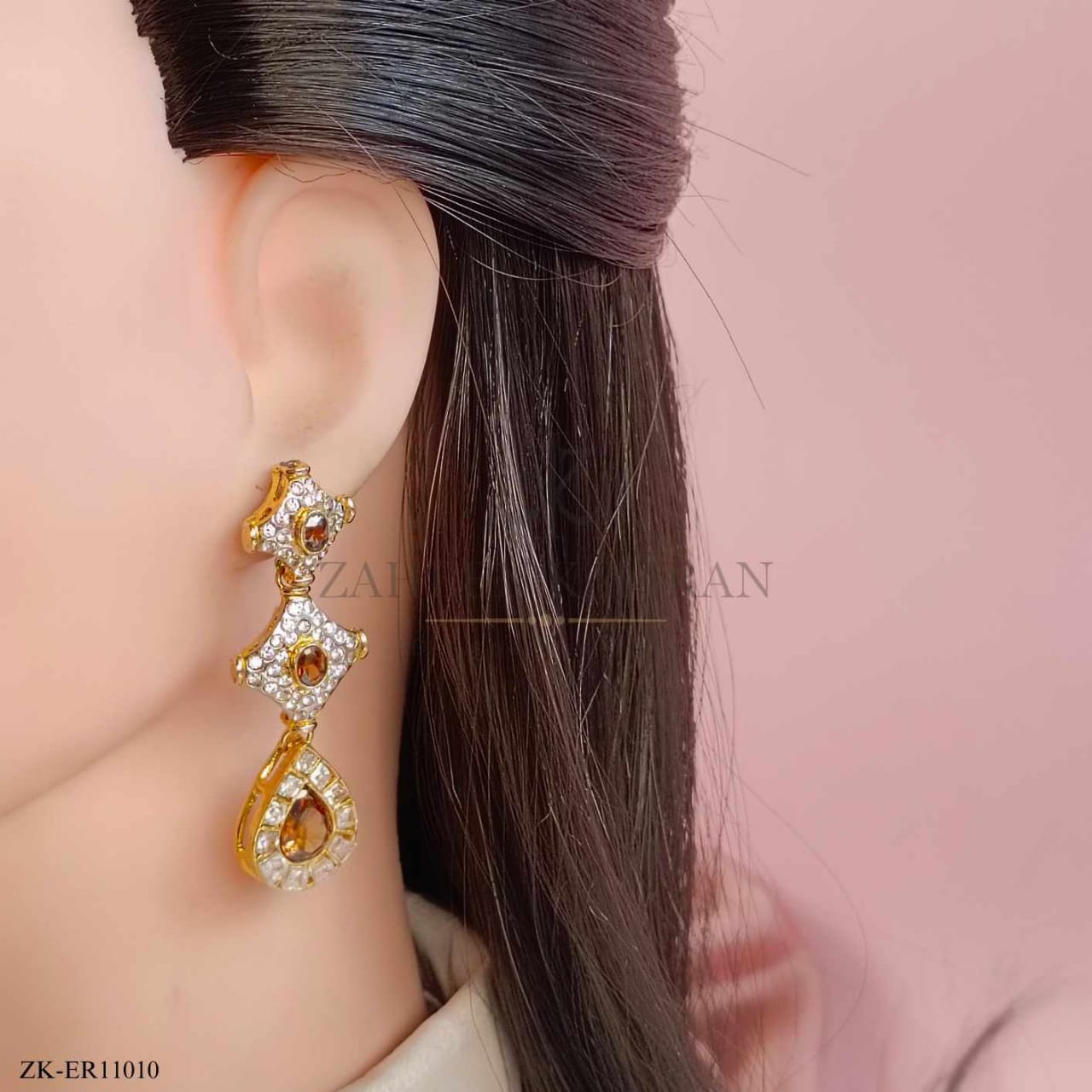 COFFEE STONES EARRINGS