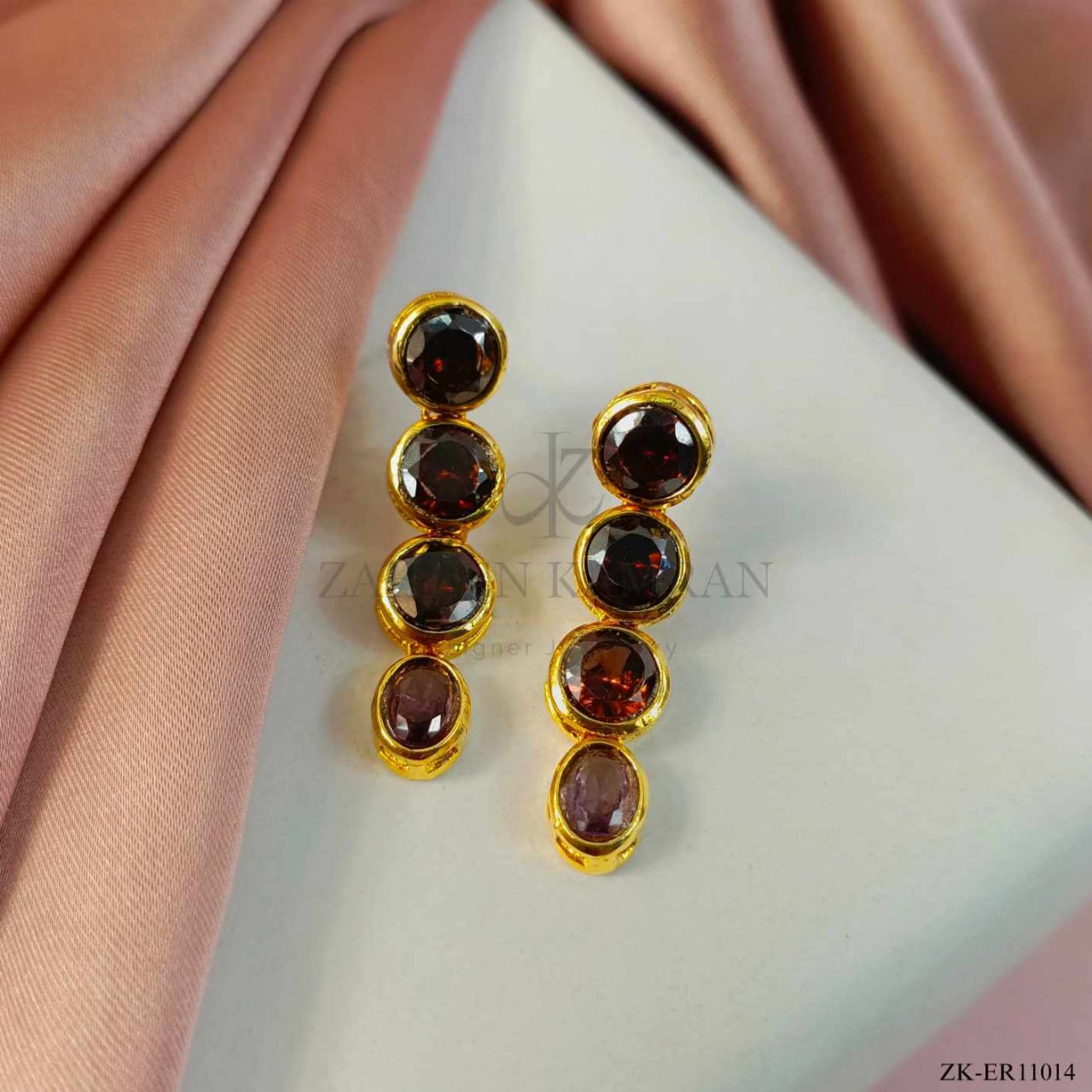 COFFEE STONES EARRINGS