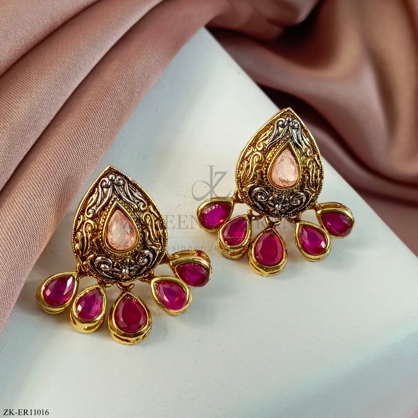 ANTIQUE RUBY EARRINGS