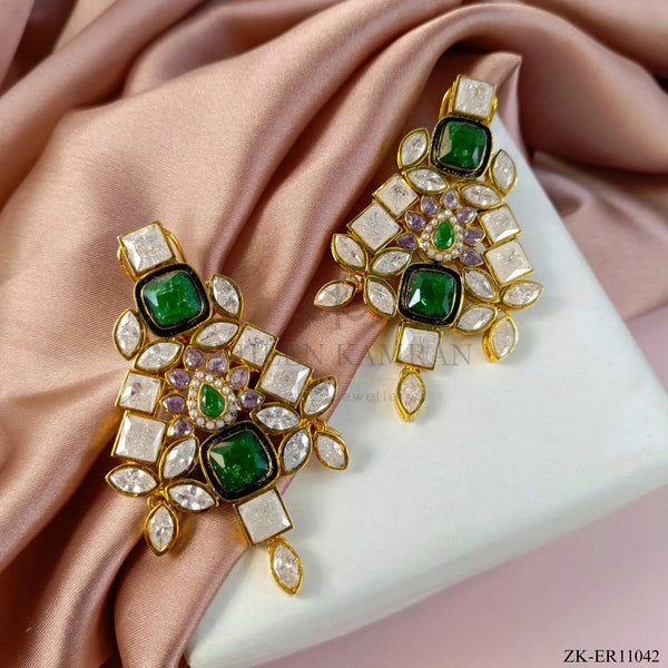 SHEESH EMERALD EARRINGS