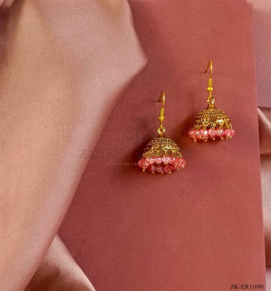 PINK STONES EARRINGS