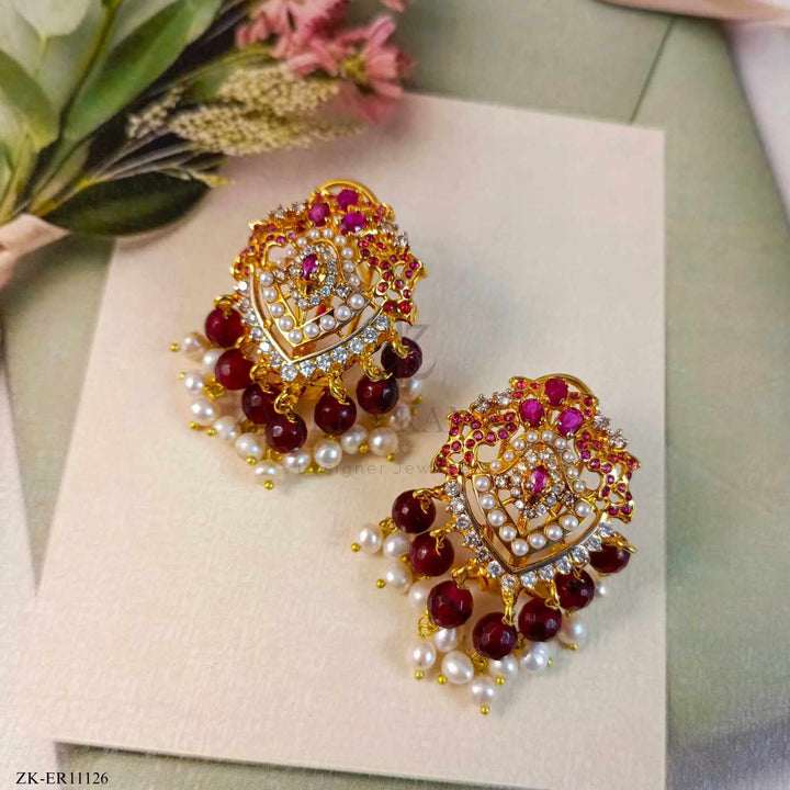 GARNET EARRINGS