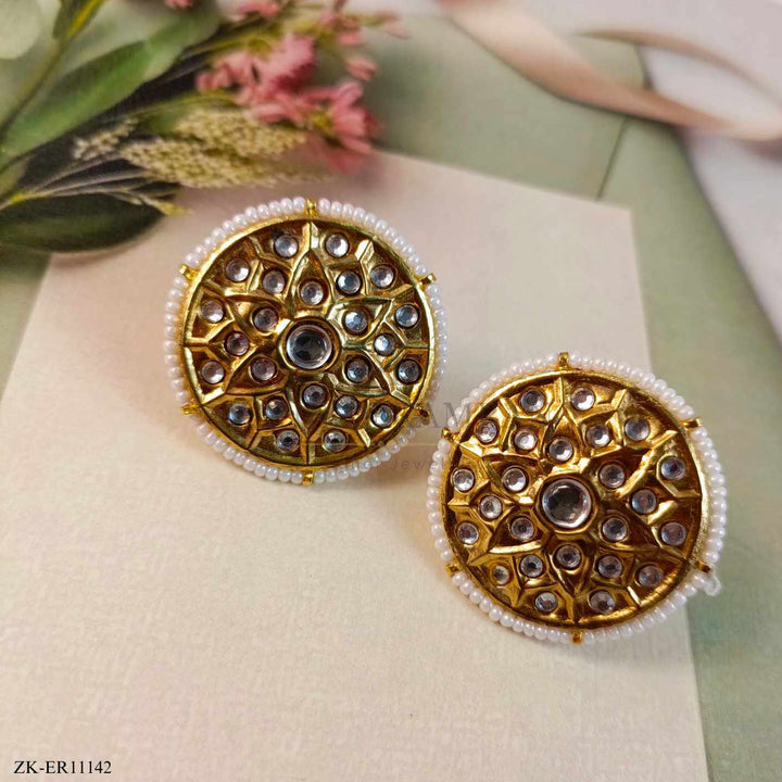 KUNDAN CIRCLE EARRINGS