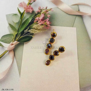 COFFEE STONES EARRINGS