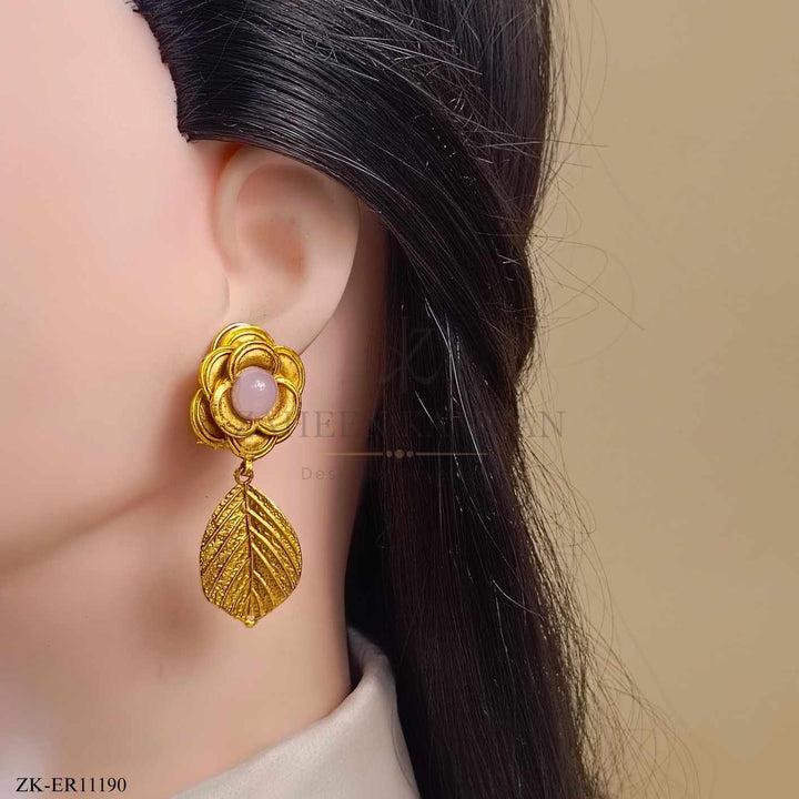 PINK STONES EARRINGS