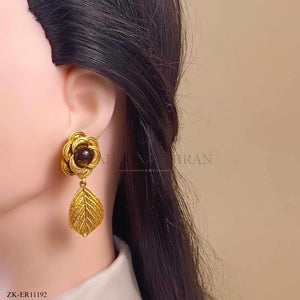 COFFEE STONE EARRINGS