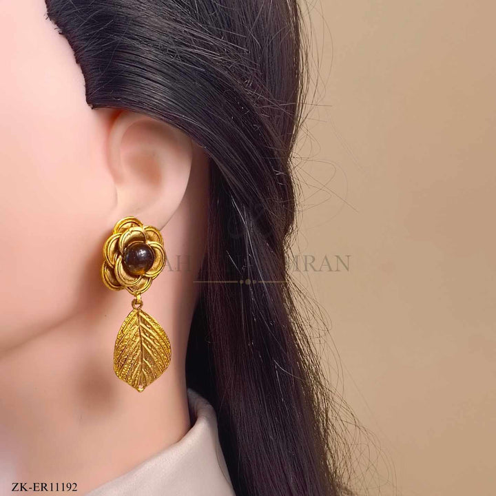 COFFEE STONE EARRINGS