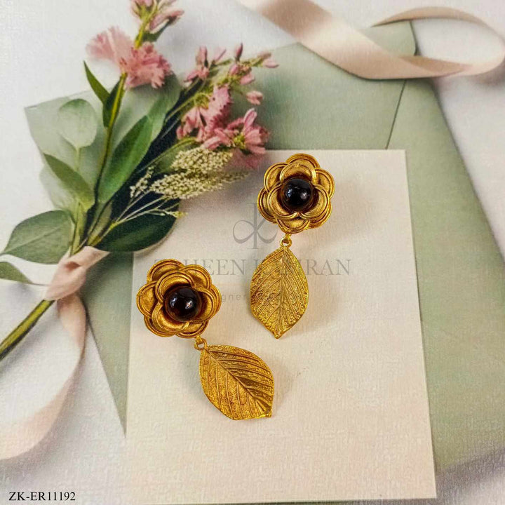 COFFEE STONE EARRINGS