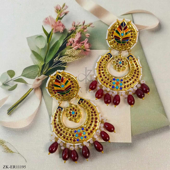 MULTI MEENA EARRINGS