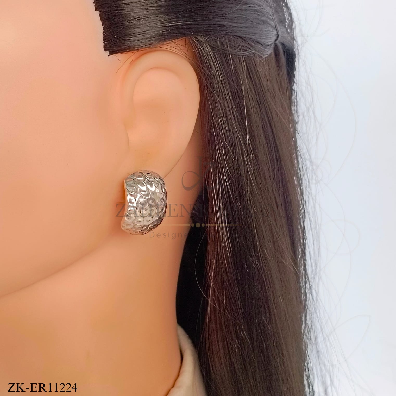 925 Radiant Ripple Hoop