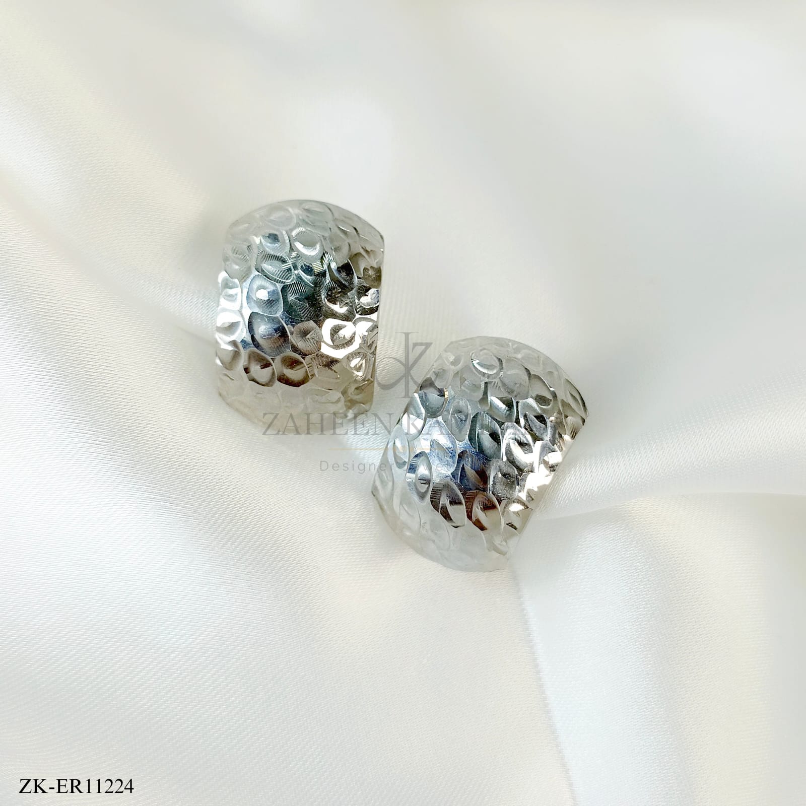 925 Radiant Ripple Hoop