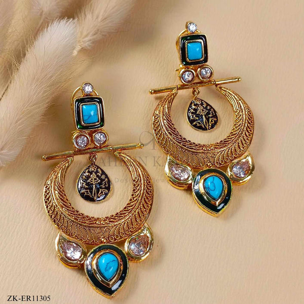 ANTIQUE FEROZA EARRINGS