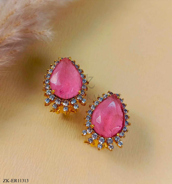 PINK STONES EARRINGS