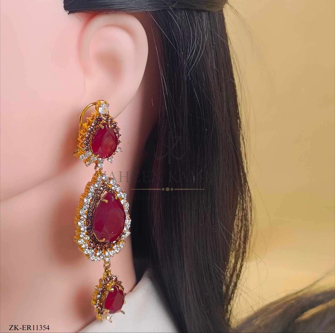GARNET EARRINGS