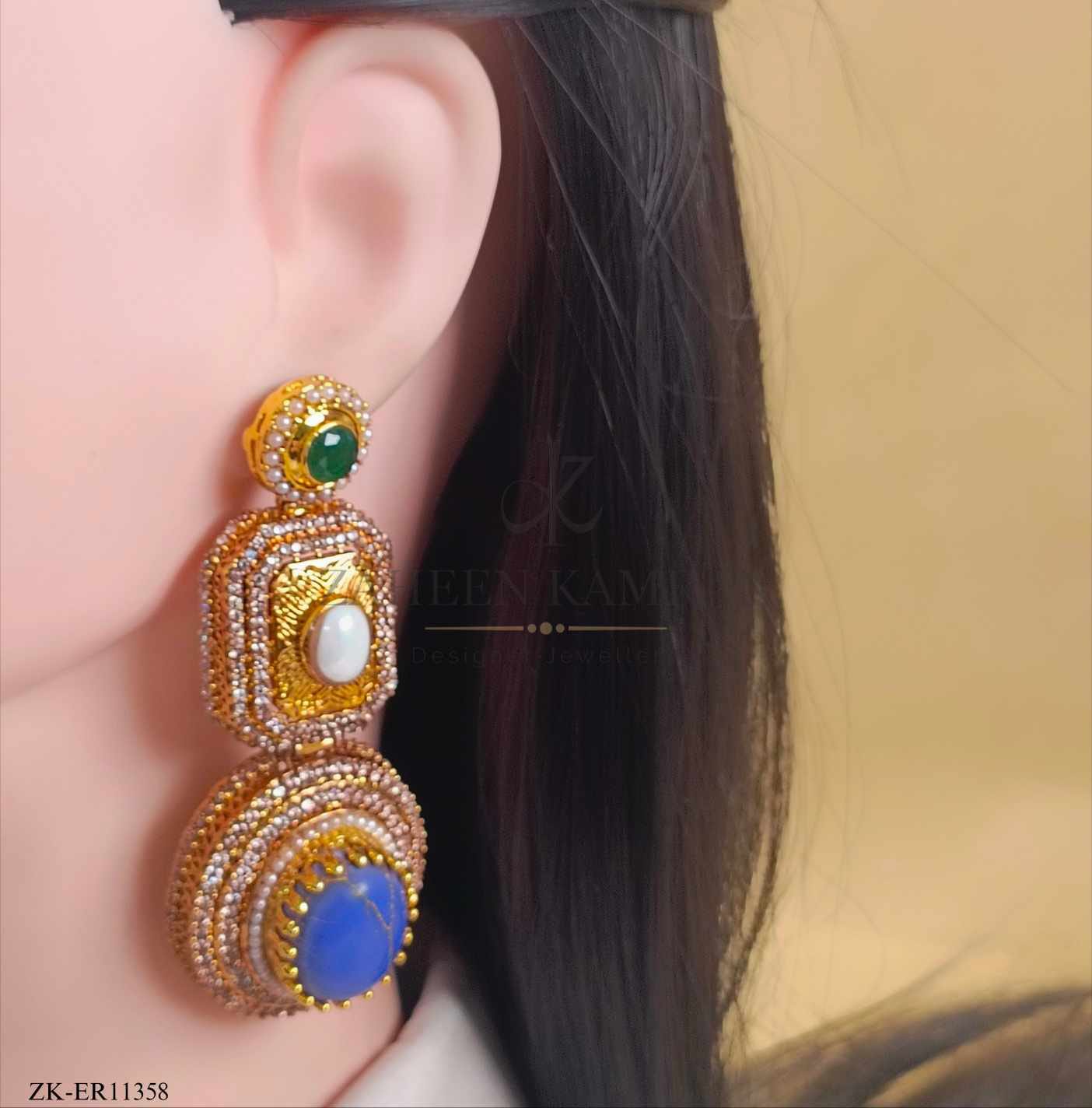 ANTIQUE SAPPHIRE EARRINGS