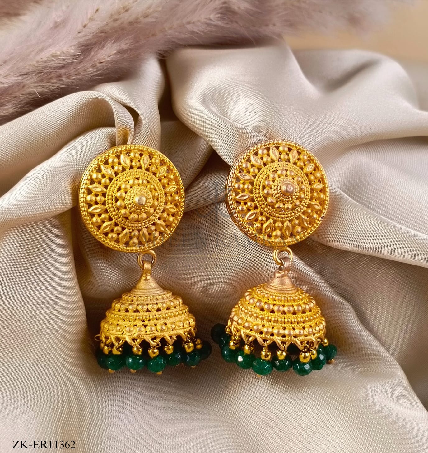ANTIQUE EMERALD EARRINGS