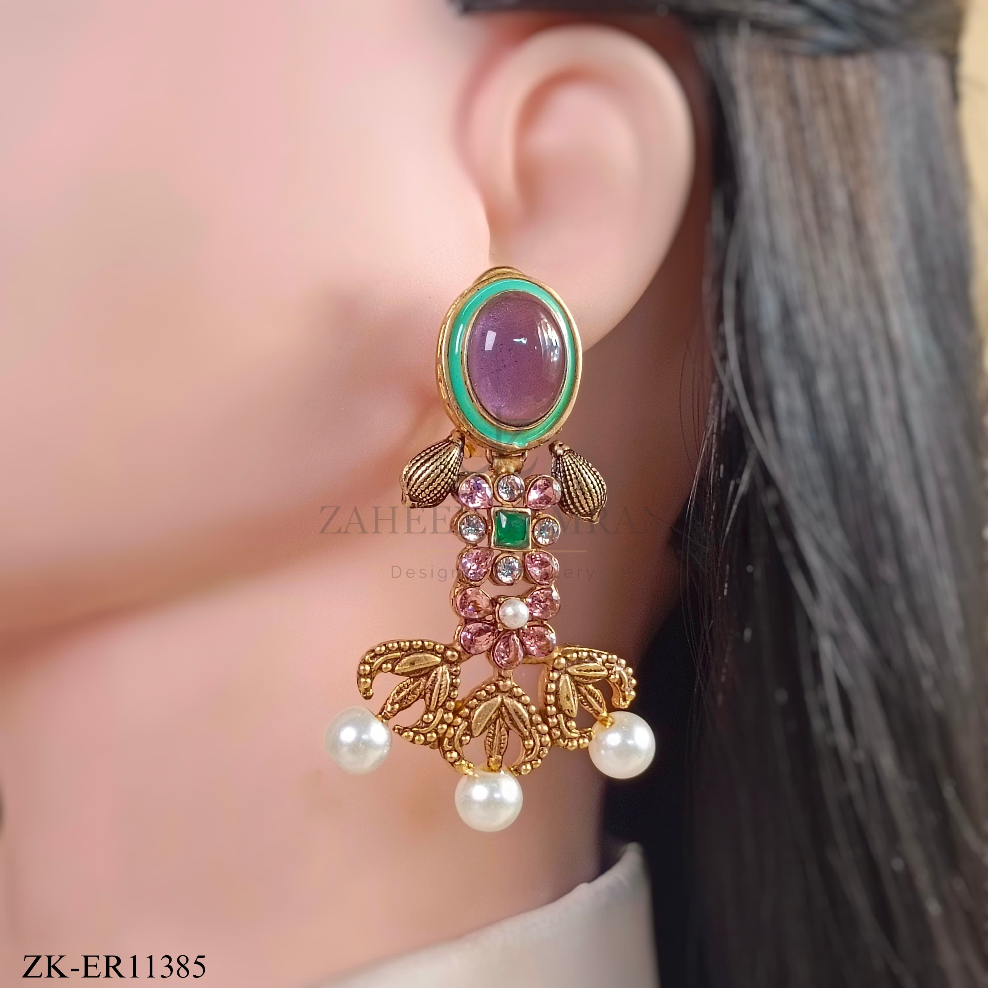 ANTIQUE AMETHYST EARRINGS