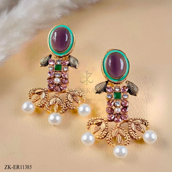 ANTIQUE AMETHYST EARRINGS
