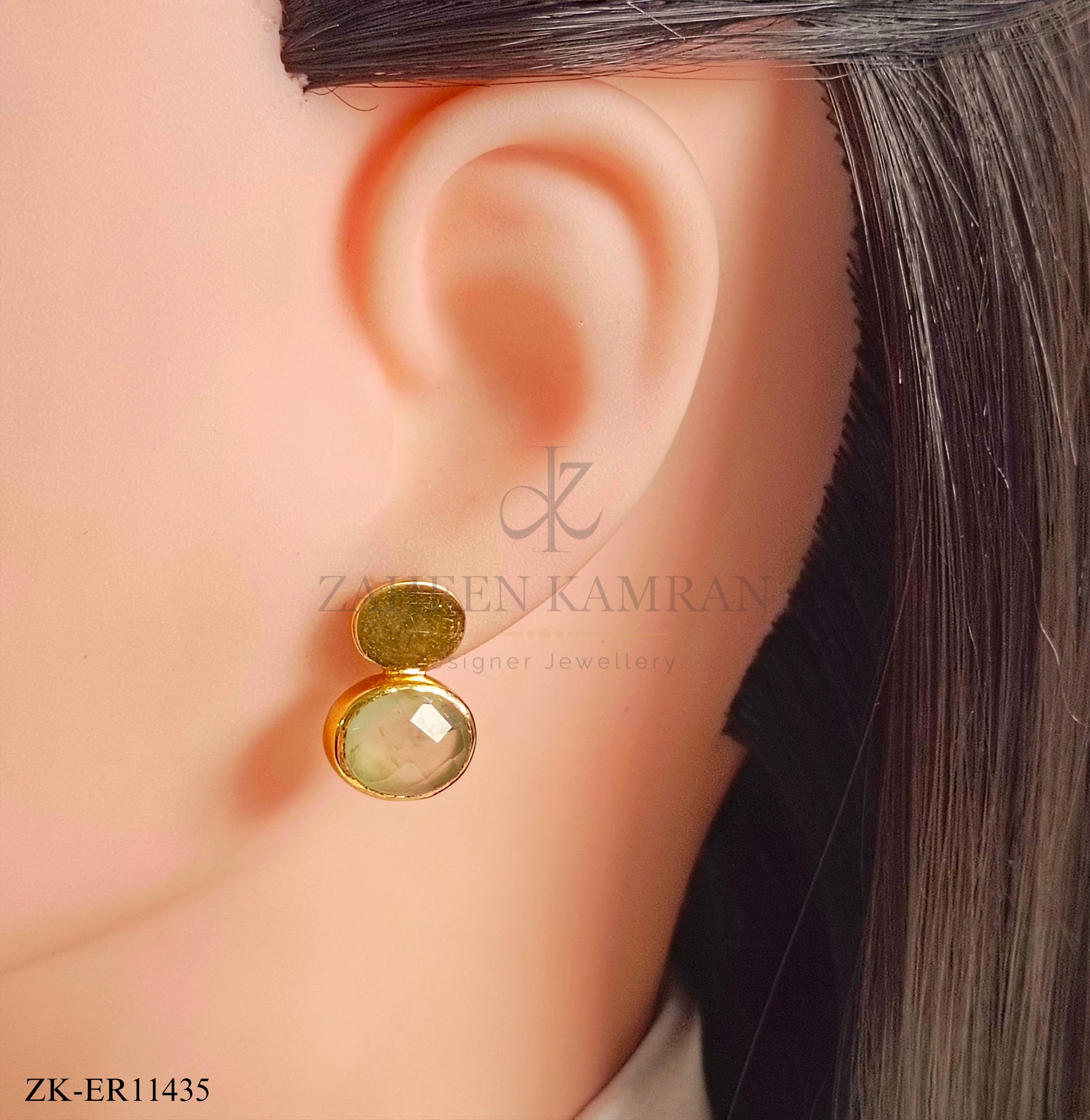 925 PERIDOT STONES EARRINGS